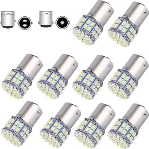 10x 12V 24V Super Bright 1156 BA15S P21W 1157 Bay15d P21/5W 50SMD 1206 3020 50 Led SMD Car Brake Light Turn Signals Lamps