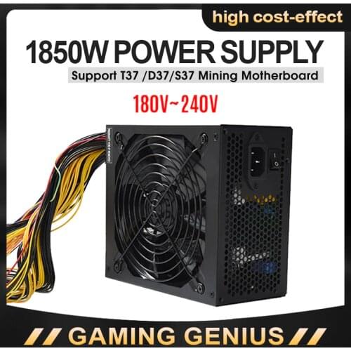 Power Supply Mining Rig ATX 1850W For Bitcoin miner Coin Ethereum 1800w Support T37 D37 S37 Mining Motherboard High Efficiency