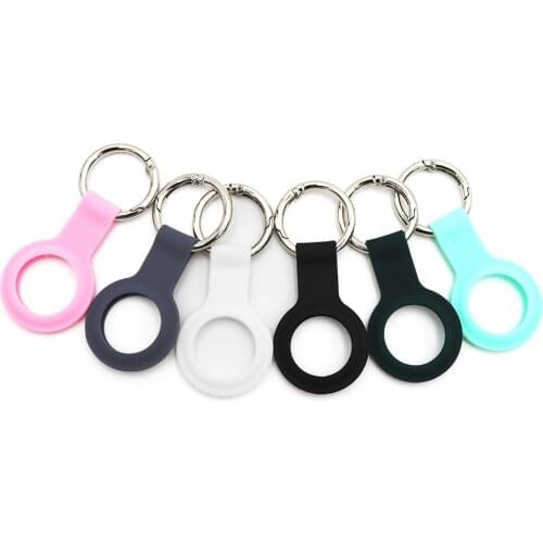 For Apple Airtags Case silicone Keychain Protective For Airtag Tracker Locator Device Anti-lost For airtag air tag Case llavero