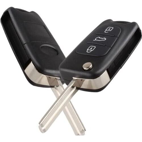 3 Buttons Car Key Blank Case For Hyundai I30 IX35 Flip Remote Key Shell Cover