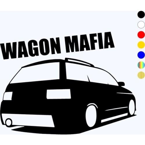CK2387#15*20cm wagon mafia 2111 car sticker vinyl decal silver/black car auto stickers for car bumper window car decoration