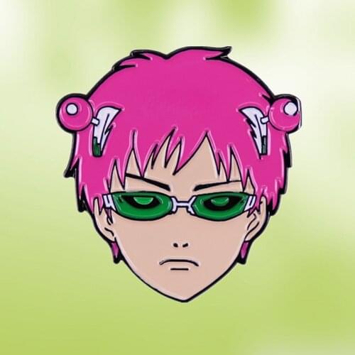 Saiki Kusuo no Sai-nan Enamel Pin psychic powers Japanese gag manga Anime Cartoon Brooch