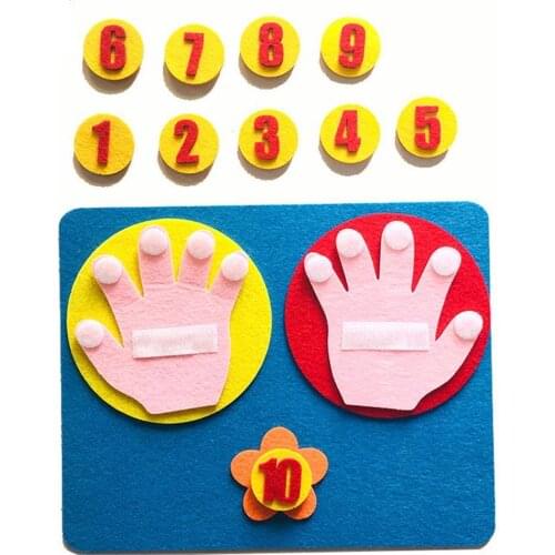 Mathematics Teaching Toy Children Maths Toys Finger Educational Toy Number Teaching Montessori Counting Finger 1-10 Aid R4P4