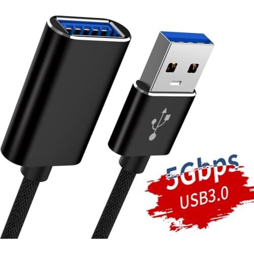 USB3.0 Extension Cable Male To Female Data Sync Cord Mobile Phone Charging Extend Connector For Laptop PC Gamer Mouse 1/2/3m