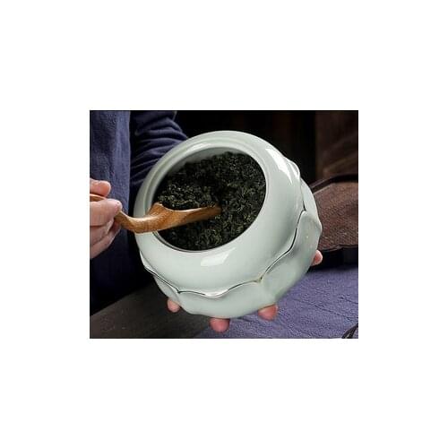 Ceramic Tea Cans Sealed Cans Household Tea Cans Storage Cans Porcelain Cans Storage Tank Customization