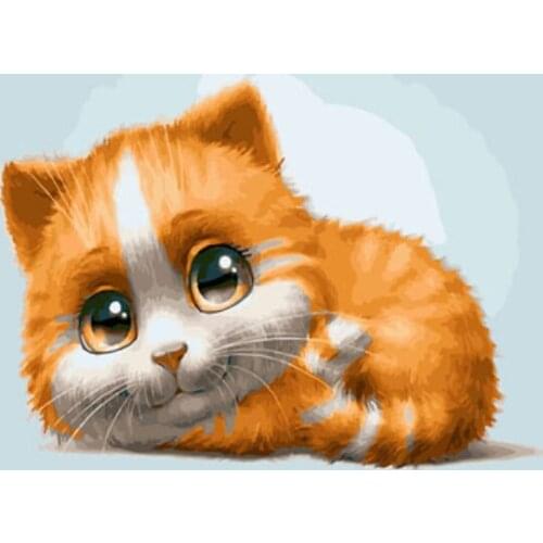 DRAWJOY Framed Picture Painting & Calligraphy Of Animals DIY Painting By Numbers Coloring By Numbers Home Decor