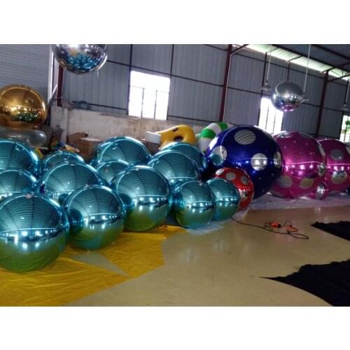 Customized Dot striped Mirror Ball Hot Sale Giant Inflatable Ball For Advertising New Arrival Reflective Inflatable Mirror Ball