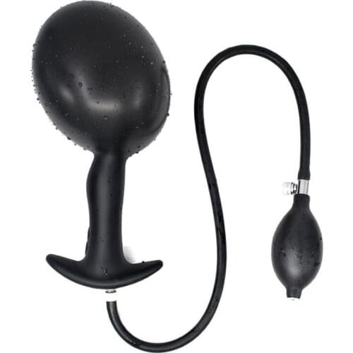 Inflatable Vibrator Wearable Anal Plug Silicone Vibrating Butt Balls Anus Dildo Dilator Masturbator Outdoor Prostate Massager