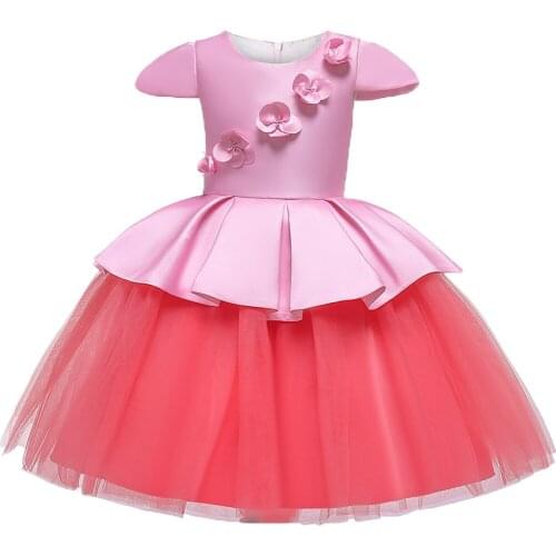New Princess Baby Toddler Girls Flower Wedding Party Dresses Clothes Children Kids Christmas Eve Dress Thanksgiving Clothing