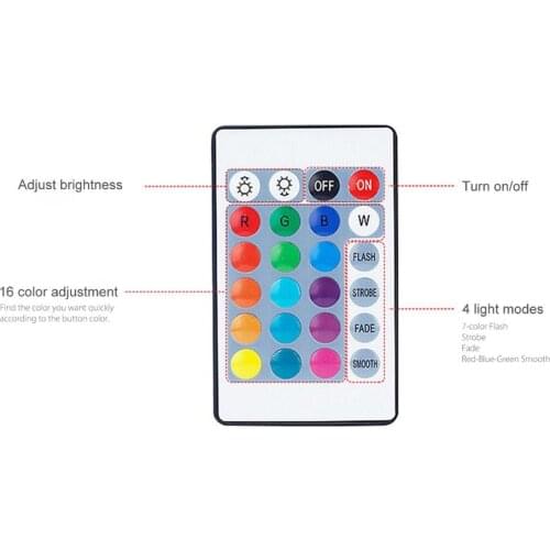 Submersible Led Lights with 16 Colors Remote Control Battery Operated Colorful Swimming Pool Underwater LED Night Light