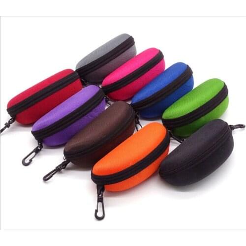 Portable Eye Glasses Box Zipper Carry Case Bag Sunglasses Reading Glasses Hard Eyewear Case Travel Pack Pouch