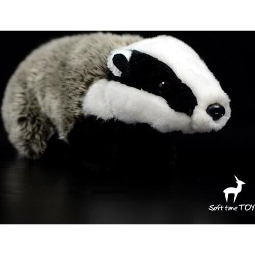 Real Life Badger Simulation Plush Toys Stuffed Animal Toy Soft Lifelike Dolls Kids Toys