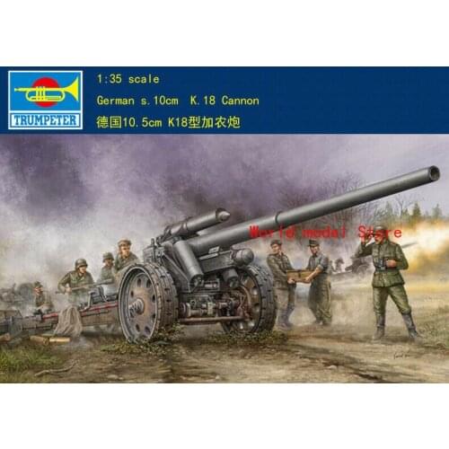 Trumpeter 02305 1/35 Scale German s.K 18 10.5cm Kanone Assembly Model Kit