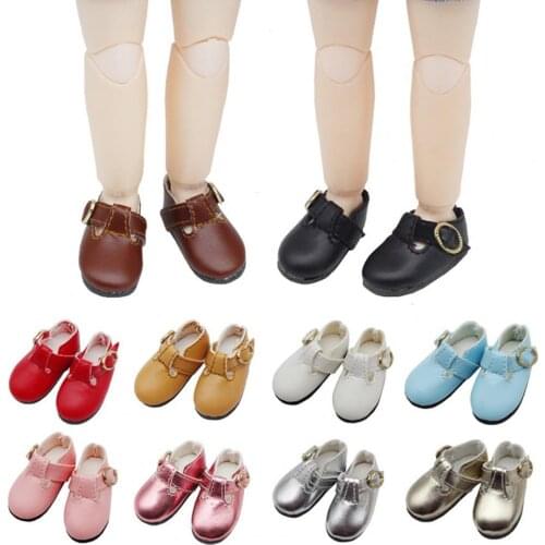 Delicate Craft Baby Doll Shoes Premium T-strap Buckle Fashion Girl Doll Sandal for Children Gifts