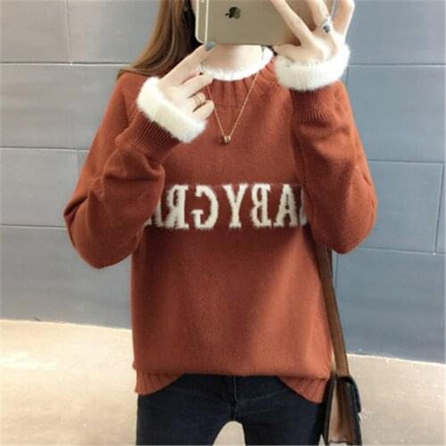 Womens Spring Sweaters Fashion Clothes Pullovers with Long Sleeve Autumn Warm Sweater Winter Tops Pullover LWL233