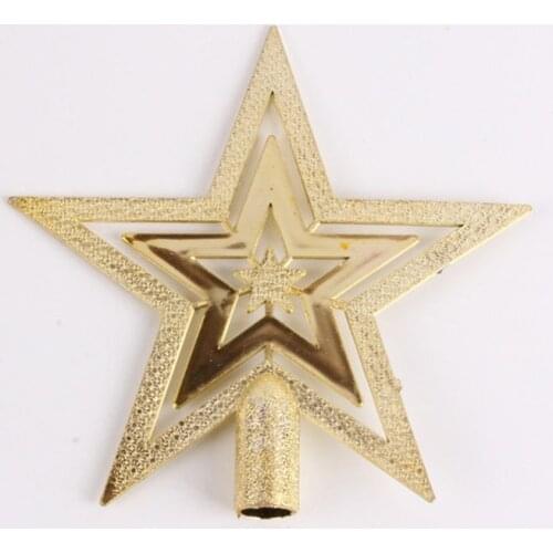1PCS 10CM 15CM 20CM Creative Christmas Stars Shape Pendant Christmas Tree Top Hanging Oranment Xmas Decoration