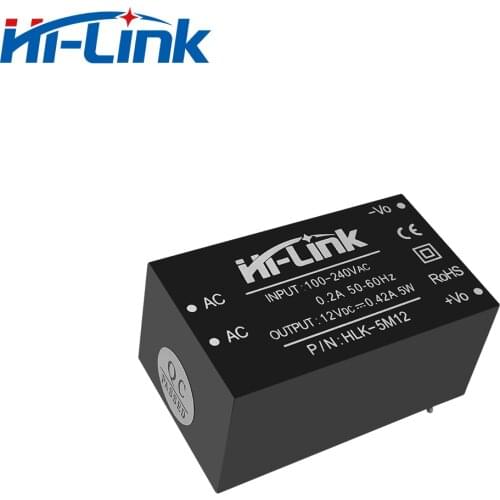 15pcs 5W 12V AC DC Power Supply Module converter HLK-5M12 free shipping paypal