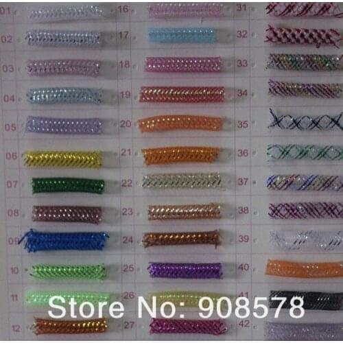 Tubular Crin Silver polyester with siliver thread Diameter 8mm 30yards one piece 4pcs a lot