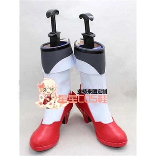 Kantai Collection Akitsushima Kamo Girls White Cosplay Shoes Boots X002