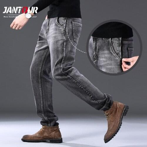 2021 Spring New Mens Jeans Fashion Anti-theft Zipper Design Denim Pants Streetwear Men Regular Fit Trousers Male Men Clothing