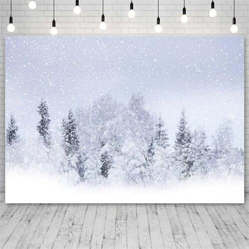 Avezano Backdrops Merry Christmas Winter Bokeh Pine Snowflake Decor Banners Photographic Backgrounds For Photo Studio Photozone