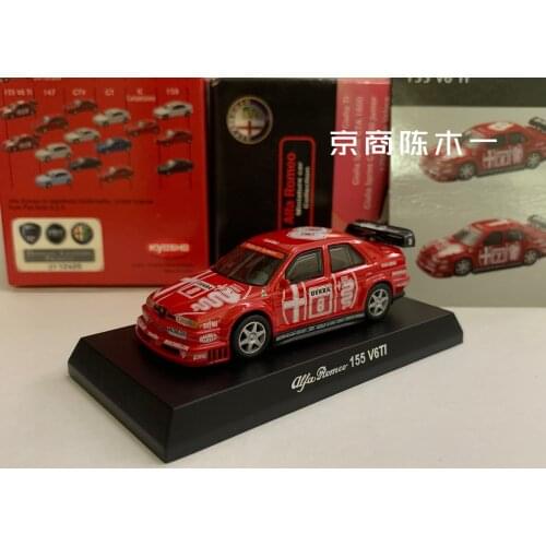 1/64 KYOSHO Alfa Romeo 155 V6 Ti Red No. 8 DTM Race Car Collection of die-cast alloy car decoration model toys