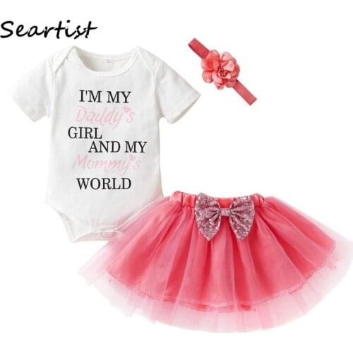 Newborn Baby Rompers Dress 3pcs Set Dresses Girl Infant Christening Gowns Kids Party Wear Birthday Outfits Little Kids 40