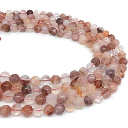 18mm20mm Natural Blood Crystal Gemstone smooth Round Loose Stone Beads for Earring Ring Jewelry Making