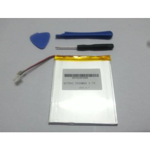 3.7V 5500mAH Li-ion( Polymer lithiumion) battery for 7,8,9 inch tablet PC ICOO D70pro 4.5*79*92mm Free Shipping