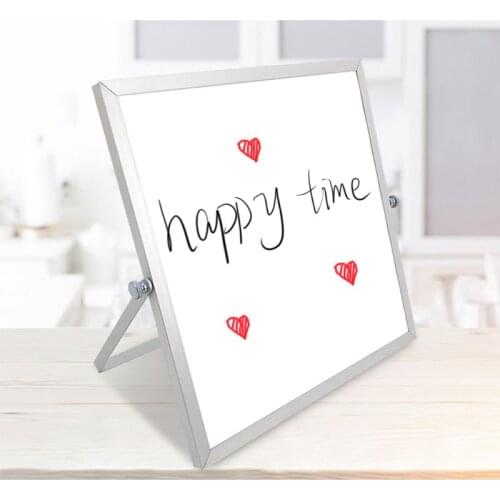 Magnetic Erasable Whiteboard Desktop Double Sided Message Board Stand Mini Easel for School Office
