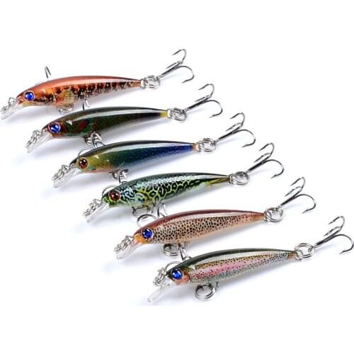 East Rain Painted Suspension 5cm 2.2g 3pcs Bait Freshwater Saltwater Fishing Lure SP Minnow Artificial Hard Bait Free Shipping
