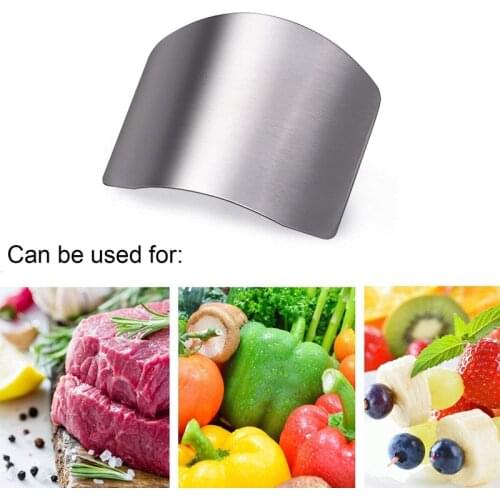 NHBR 4 Pack Stainless Steel Finger Guard Finger Protector Safe Knives Guard Chop Safe Slice Kitchen Tool For Dicing and Slicing
