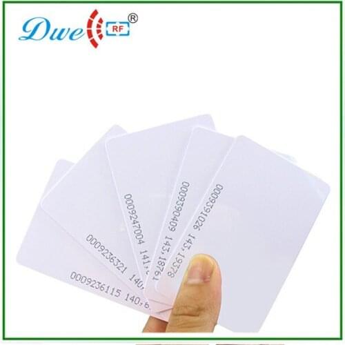 Low cost ISO EM4100 TK4100 rfid 125khz 0.8mm thin inkjet pvc access control proximity card