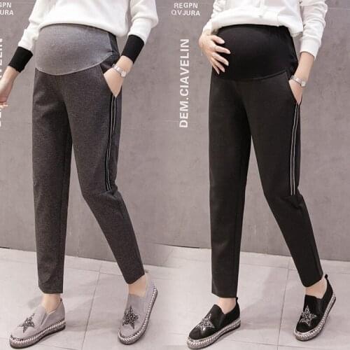 Autumn Maternity Casual Pants New Fashion Solid Soft Harem Pants for Pregnant Women Maternity High Quality Trousers 2020 New