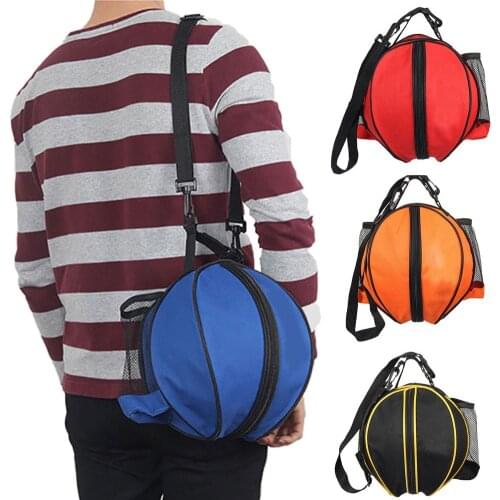 Portable Universal Sport Ball Bag Basketball Football Volleyball Storage Backpack Handbag Round Adjustable Shoulder Knapsacks