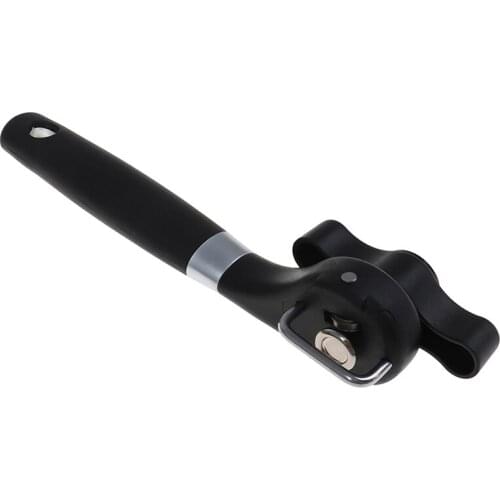 Professional Manual Tin Can Opener Safe Cut Lid Smooth Edge Side Stainless Steel