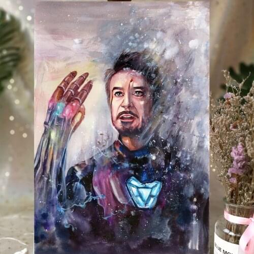 Artist custom made handmade colorful Watercolor animated characters drawing kids painting decorative for luxury gifts