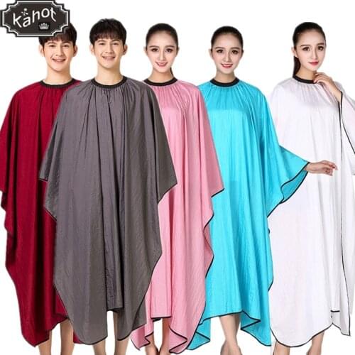 1pc Salon Professional Hairdressing Apron Capes Thin Silk Hair Cutting Coloring Styling Gown Hairdresser Barber Cloth Apron