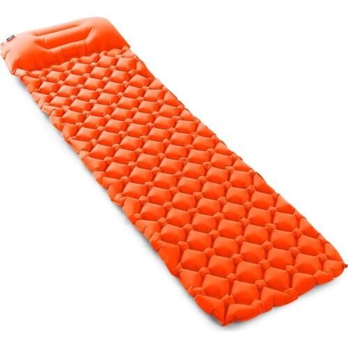 Ultralight Air Sleeping Pad Inflatable Camping Mat with Pillow for Outdoor Camping Hiking Backpacking Travel inflatable mattress