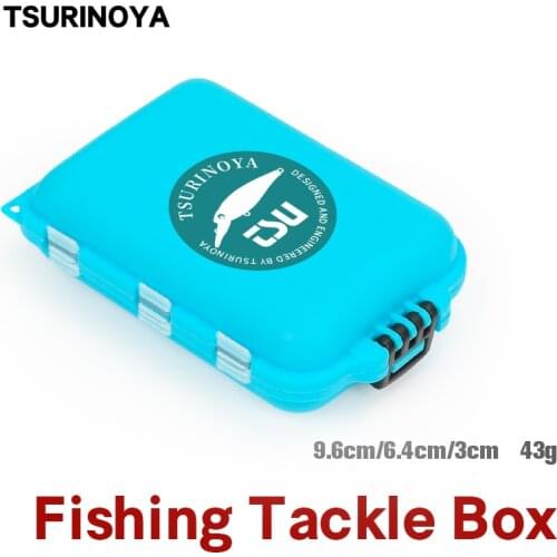TSURINOYA Micro Fishing Tackle Boxes 10 Compartments With Independent Space Spoon Hooks Storage Case Fishing Accessories Box