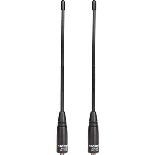 2Pcs Nagoya NA-701 SMA-Female Dual Band Handheld Antenna For BaoFeng UV-5R UV-82 BF-888s Wouxun TYT Walkie Talkie