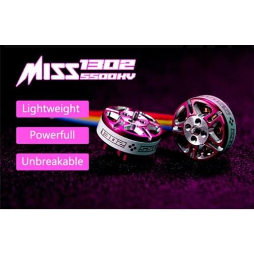 4PCS FPVRACER Miss 1302 5500KV 2-4S Brushless Motor for FPV Racing Freestyle 2inch Cinewhoop Ducted Drones CINE X2 Replacements