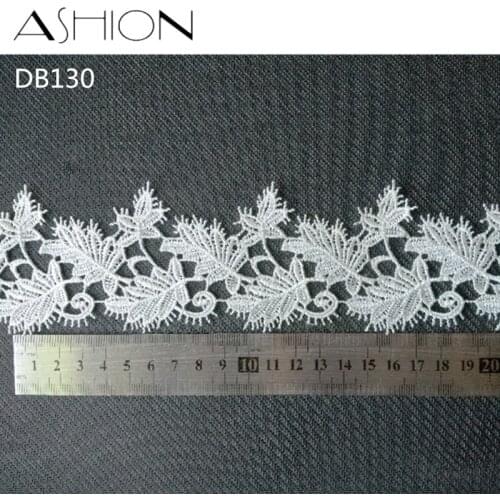 4 yards 65MM white Embroidered net Lace Fabric DIY skirt hem Dance costumes Garment Accessories lace trim Sewing Craft LP-DB130
