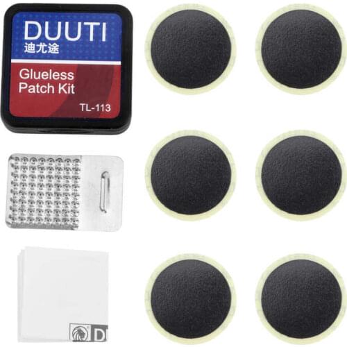 6pcs Glueless Tire Patches Bicycle Inner Tire Repair Kit Mountain Bicycle Glue-Free Tire Patchs No-Glue Bicycle Repair Tool