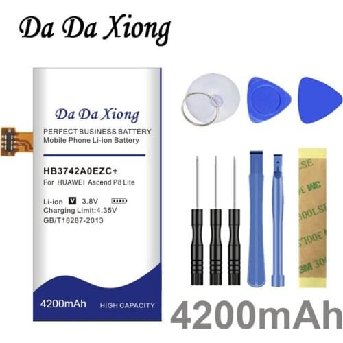 DaDaXiong 4200mAh HB3742A0EZC+ HB3742A0EZC Battery for Huawei Ascend P8 Lite Phone battery