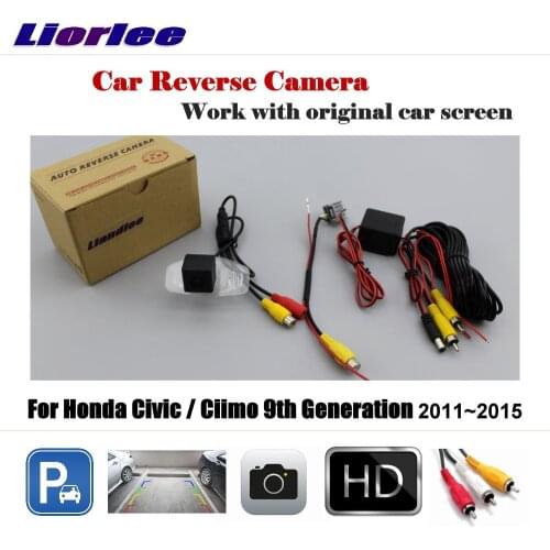 Car Rearview Camera For Honda Civic / Ciimo 9th Generation 2011~2015 Original Screen / HD CCD Backup Parking CAM