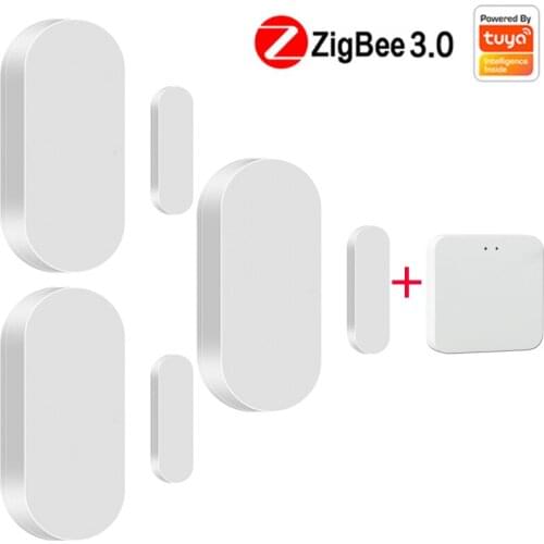 Tuya APP ZigBee Smart Home Wireless Door Sensor Door Open Detectors Security Protection Alarm System Home Security Alert