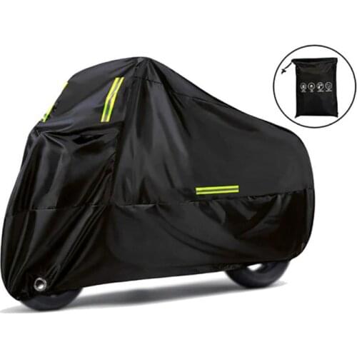 Motorcycle Cover 50+ UV Protective Waterproof Dustproof Universal for Moto Scooter Bike Indoor Outdoor Storage Snow Rain Cover