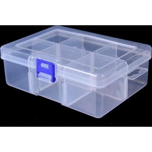 HOT!2020 Lure Case Tackle Container Transparent Storage Tool Fishing Tackle Box 6 Compartments Durable Multifunctional Bait Box