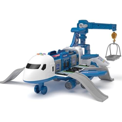 Early Education Inertial Aircraft Toy Ejection Track Storage Belt Alloy Car Music Early Education Toy Car Model ChildrenS Toys